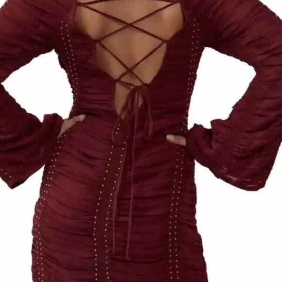 New FREE PEOPLE Western Women’s Romance Mini Dress Bohemian Boho $448 SIZE 6 - Picture 5 of 6